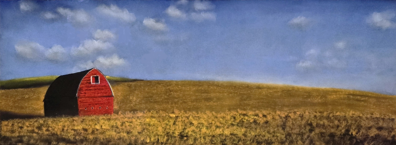 Rolling Prairie 11x30 $2400 at Hunter Wolff Gallery